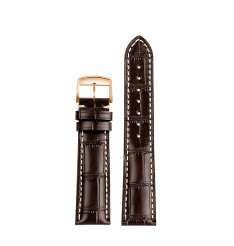 NBCNZCTSAS Passend for Longines Masters Collection L3 L4 L2.628/L2.673 Uhrenarmband Lederschnalle Armband 19 20 21 mm Armband(Brown rk,20mm) von NBCNZCTSAS