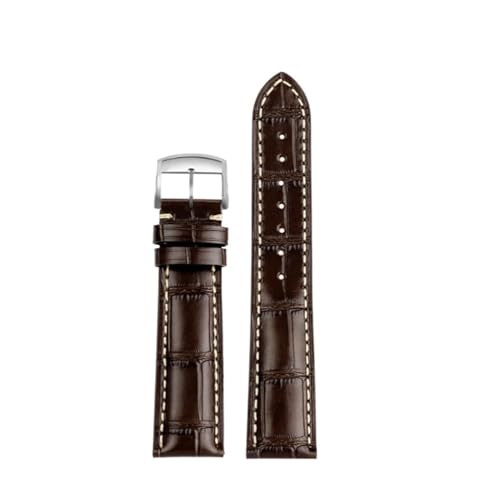 NBCNZCTSAS Passend for Longines Masters Collection L3 L4 L2.628/L2.673 Uhrenarmband Lederschnalle Armband 19 20 21 mm Armband(Brown sk,19mm) von NBCNZCTSAS