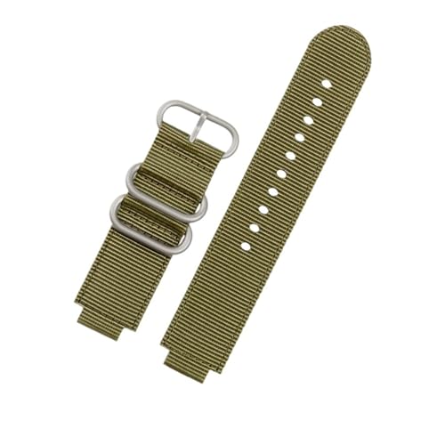 NBCNZCTSAS Passend for TIMEX, passend for Tidal, 24 x 16 mm, Canvas-Armband T2N721, T2N720, TW2T76500, TW2T76300, wasserdichtes Nylon-Canvas-Uhrenarmband for Herren, kostenlose Schraube(Army Green-Sil NBCNZCTSAS Passend for TIMEX, passend for Tidal, 24 x 16 mm, Canvas-Armband T2N721, T2N720, TW2T76500, TW2T76300, wasserdichtes Nylon-Canvas-Uhrenarmband for Herren, kostenlose Schraube(Army Green-Sil von NBCNZCTSAS