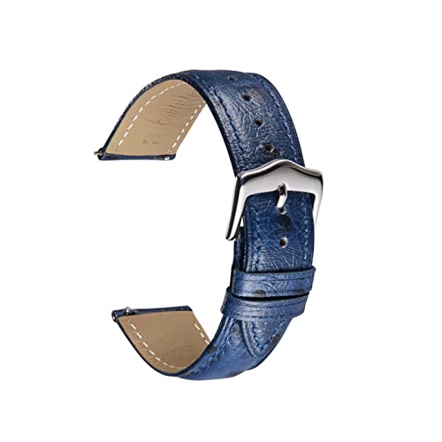 NBCNZCTSAS Retro Leder Armband 18mm 20mm 22mm Fit for Huawei Fit for Samsung Watch Zubehör Ersatz Armbandarmband Handgelenk(1,22mm) von NBCNZCTSAS