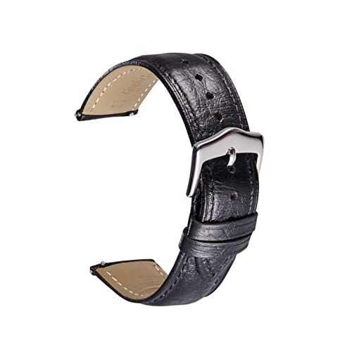 NBCNZCTSAS Retro Leder Armband 18mm 20mm 22mm Fit for Huawei Fit for Samsung Watch Zubehör Ersatz Armbandarmband Handgelenk(2,18mm) von NBCNZCTSAS