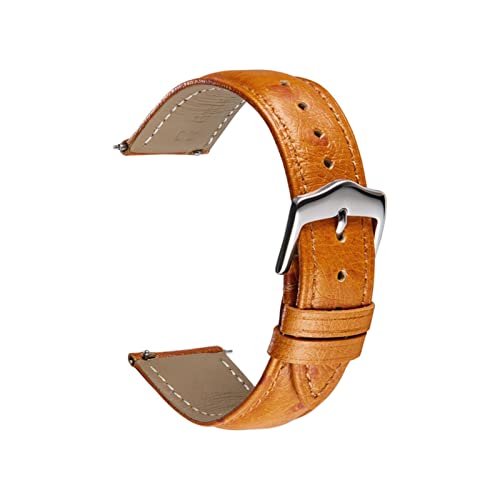 NBCNZCTSAS Retro Leder Armband 18mm 20mm 22mm Fit for Huawei Fit for Samsung Watch Zubehör Ersatz Armbandarmband Handgelenk(4,18mm) von NBCNZCTSAS