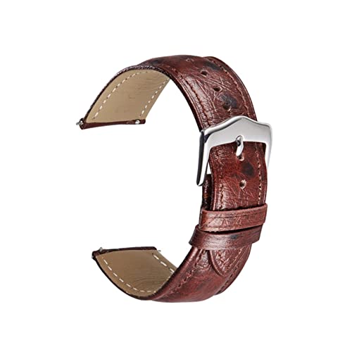 NBCNZCTSAS Retro Leder Armband 18mm 20mm 22mm Fit for Huawei Fit for Samsung Watch Zubehör Ersatz Armbandarmband Handgelenk(5,20mm) von NBCNZCTSAS