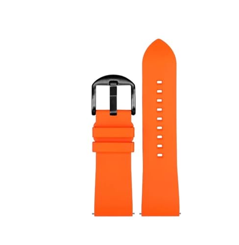 NBCNZCTSAS Schnellverschluss-Fluorkautschuk-Armband passend for Luminox-Uhren der Serien 3051 8800 3080 1820 7251 3050, 20 22 23 mm(Orange black pin,22mm) von NBCNZCTSAS