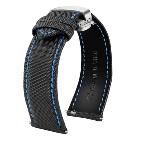 NBCNZCTSAS Schnellverschluss-Nylonarmband, passend for Tudor, passend for Citizen, passend for Seiko, passend for Tissot-Uhr, Herren-/Damen-Uhrenarmband aus Canvasstoff, passend for Mido, 20 mm, 21 mm von NBCNZCTSAS