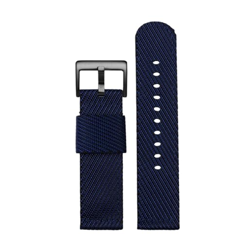 NBCNZCTSAS Schnellverschluss-Nylonarmband passend for Casio passend for PROTREK PRW-6600 PRG-600YB PRG-650 GA2000 Herren-Sportarmband aus wasserdichtem Canvas, 24 m(Blue black-black) von NBCNZCTSAS