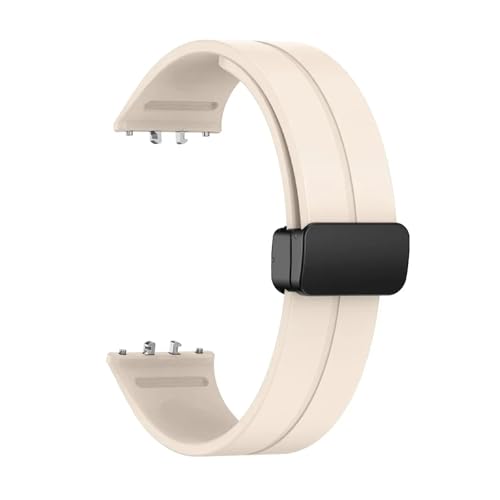 NBCNZCTSAS Silikonarmband passend for Samsung Galaxy Fit 3, Sportarmband mit magnetischer Schnalle, passend for Samsung Galaxy Fit3, Armband-Zubehör(Starlight) von NBCNZCTSAS