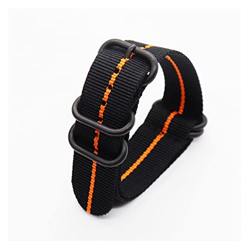 NBCNZCTSAS Stoff Nylon Sportgurt 18mm 20mm 22mm 24mm Durable Uhr Gürtel Mode Bunte Regenbogen Uhrbanduhr Zubehör(2,18mm) von NBCNZCTSAS