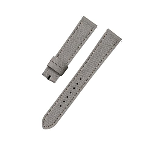 NBCNZCTSAS Uhrenzubehör 20-mm-Ledergürtel mit Oberschicht, passend for Hermes H Hour HH1.510/501-Uhrenarmbänder mit geprägter Textur(Light A,20mm) von NBCNZCTSAS
