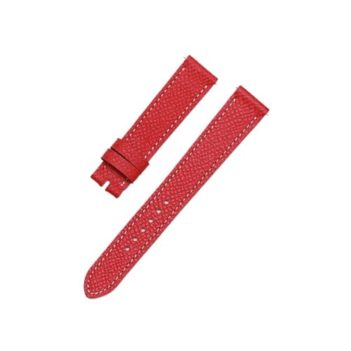 NBCNZCTSAS Uhrenzubehör 20-mm-Ledergürtel mit Oberschicht, passend for Hermes H Hour HH1.510/501-Uhrenarmbänder mit geprägter Textur(Red 2,16mm) von NBCNZCTSAS