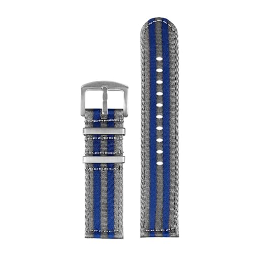 NBCNZCTSAS Woven Nylon Strap 20mm 22mm Edelstahl Schnalle Quick Release Männer Ersatz Armband Handgelenk Band Uhr Zubehör(Rose Green,20mm) von NBCNZCTSAS