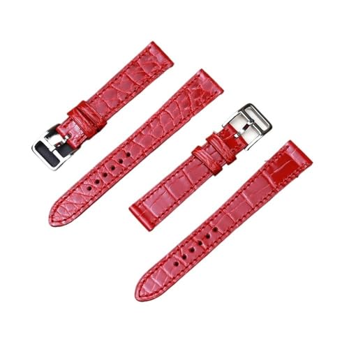NBCNZCTSAS Zubehör 16mm Hautlederarmband Ersatzgürtel Passend for Her-mes Uhrenarmband Bambusmaserung Rundmaserung(Grey b without buckl) von NBCNZCTSAS