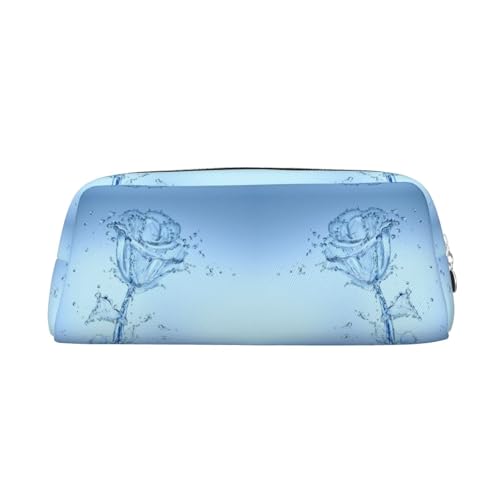 NBHDZENGW Federmäppchen aus Leder mit glattem Reißverschluss, stilvoll, langlebig, für Schule, Büro, Reisen, leicht, Volldruck, Motiv: Rose, silber, Einheitsgröße, Taschen-Organizer NBHDZENGW Federmäppchen aus Leder mit glattem Reißverschluss, stilvoll, langlebig, für Schule, Büro, Reisen, leicht, Volldruck, Motiv: Rose, silber, Einheitsgröße, Taschen-Organizer von NBHDZENGW