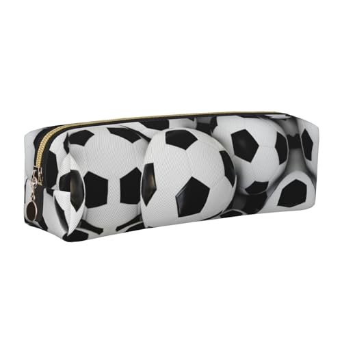 NBHDZENGW Federmäppchen aus Leder mit glattem Reißverschluss, stilvolle, langlebige Reißverschlusstasche für Schule, Büro, Reisen, leicht, Volldruck-Schreibwarenhalter, gold, Einheitsgröße von NBHDZENGW