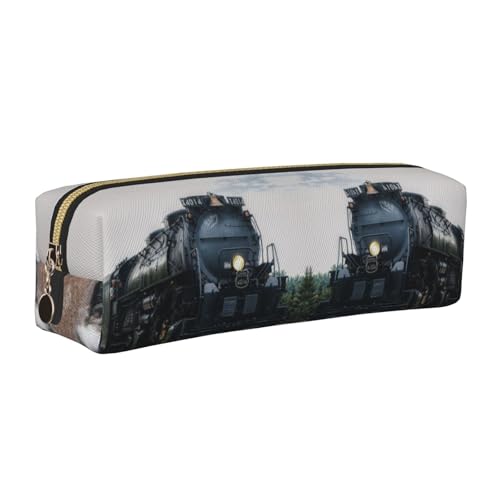 NBHDZENGW Federmäppchen aus Leder mit glattem Reißverschluss, stilvolle, langlebige Reißverschlusstasche für Schule, Büro, Reisen, leicht, Volldruck-Schreibwarenhalter, gold, Einheitsgröße von NBHDZENGW