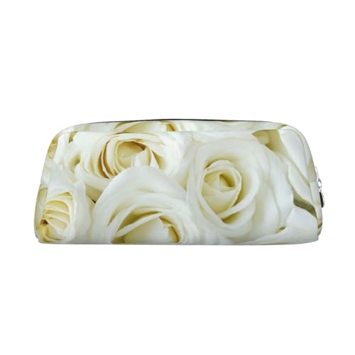 NBHDZENGW Federmäppchen aus Leder mit glattem Reißverschluss, stilvolle und langlebige Tasche für Schule, Büro, Reisen, leicht, Volldruck, Weiß, silber, Einheitsgröße, Taschen-Organizer NBHDZENGW Federmäppchen aus Leder mit glattem Reißverschluss, stilvolle und langlebige Tasche für Schule, Büro, Reisen, leicht, Volldruck, Weiß, silber, Einheitsgröße, Taschen-Organizer von NBHDZENGW
