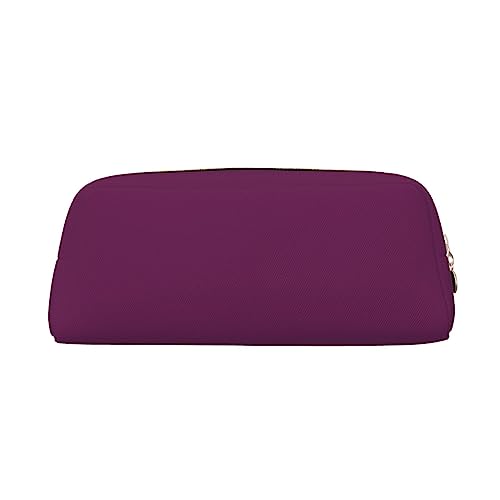 NBHDZENGW Morning Glory Federmäppchen aus Leder mit glattem Reißverschluss, stilvolle langlebige Tasche für Schule, Büro, Reisen, leicht, Volldruck, Violett, gold, Einheitsgröße, Taschen-Organizer von NBHDZENGW