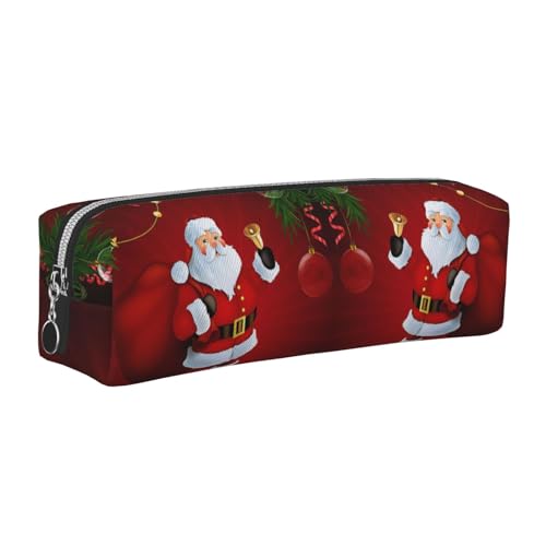 NBHDZENGW Niedliches Federmäppchen aus Leder mit glattem Reißverschluss, stilvoll, langlebig, Reißverschlusstasche für Schule, Büro, Reisen, leicht, Volldruck-Schreibwarenhalter, weiß, Einheitsgröße von NBHDZENGW