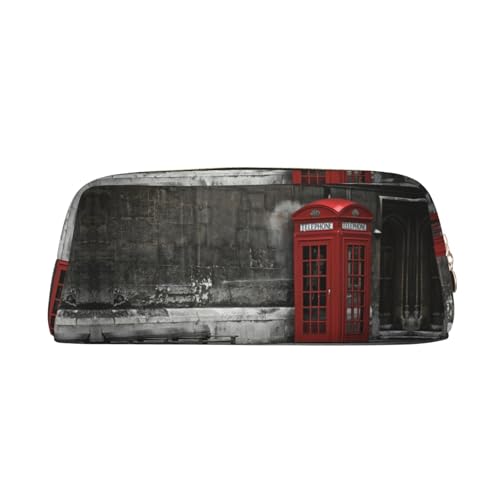 NBHDZENGW Niedliches Leder-Federmäppchen mit glattem Reißverschluss, stilvolle, langlebige Tasche für Schule, Büro, Reisen, leicht, Volldruck-Schreibwarenhalter, gold, Einheitsgröße, Taschen-Organizer von NBHDZENGW