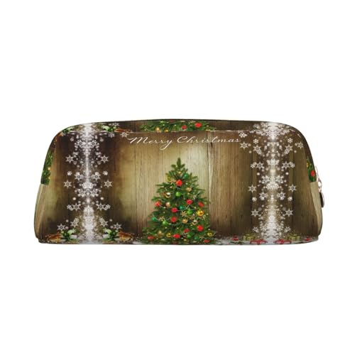 NBHDZENGW Niedliches Leder-Federmäppchen mit glattem Reißverschluss, stilvolle langlebige Tasche für Schule, Büro, Reisen, leicht, Volldruck-Schreibwarenhalter, gold, Einheitsgröße, Taschen-Organizer von NBHDZENGW