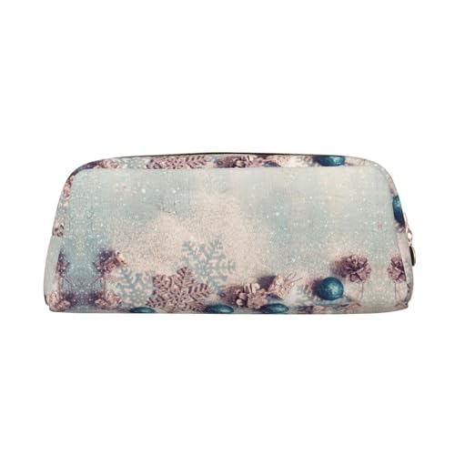 NBHDZENGW Niedliches Leder-Federmäppchen mit glattem Reißverschluss, stilvolle langlebige Tasche für Schule, Büro, Reisen, leicht, Volldruck-Schreibwarenhalter, gold, Einheitsgröße, Taschen-Organizer von NBHDZENGW