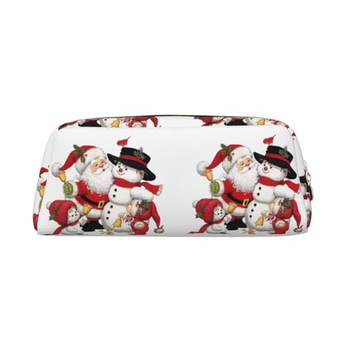 NBHDZENGW Niedliches Leder-Federmäppchen mit glattem Reißverschluss, stilvolle langlebige Tasche für Schule, Büro, Reisen, leicht, Volldruck-Schreibwarenhalter, gold, Einheitsgröße, Taschen-Organizer von NBHDZENGW