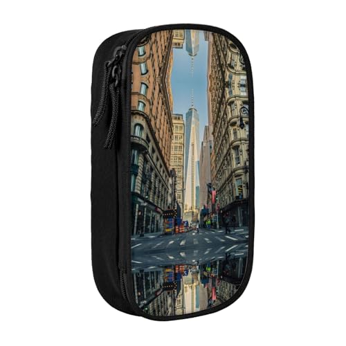 NBHDZENGW Streets of New York City Federmäppchen mit großem Fassungsvermögen, doppellagig, individuell bedruckt, strapazierfähiges Polyester, Organizer für Schule, Büro, Reisen, Kunstbedarf, Make-up NBHDZENGW Streets of New York City Federmäppchen mit großem Fassungsvermögen, doppellagig, individuell bedruckt, strapazierfähiges Polyester, Organizer für Schule, Büro, Reisen, Kunstbedarf, Make-up von NBHDZENGW