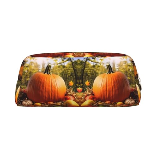 NBHDZENGW Süßes Leder-Federmäppchen mit glattem Reißverschluss, stilvolle langlebige Tasche für Schule, Büro, Reisen, leicht, Volldruck-Schreibwarenhalter, gold, Einheitsgröße, Taschen-Organizer von NBHDZENGW