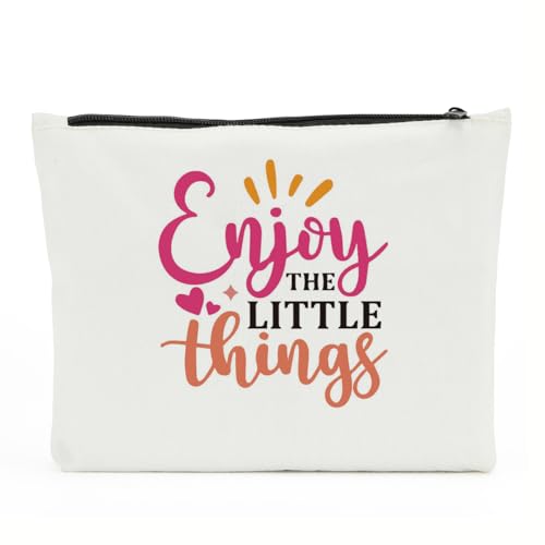 Inspirierende Geschenke für Frauen, positive Bestätigungen, psychische Gesundheit, Make-up-Tasche für weibliche Mentorin, EnjoyThings1, 10 x 6 inches von NBIAN