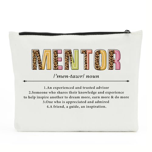 NBIAN Leader Appreciate Social Worker Hygge Psychologin Black Woman Nurse Mentor Seester Mother Grandma Noun Makeup Bag, Mentor, 10 x 6 inches von NBIAN