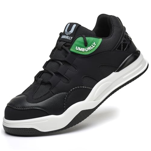 NBOFIEHY Sicherheitsschuhe Herren Leicht Bequem Arbeitsschuhe Atmungsaktiv Sportlich Schuhe mit Stahlkappe, Schwarz, 45 EU von NBOFIEHY