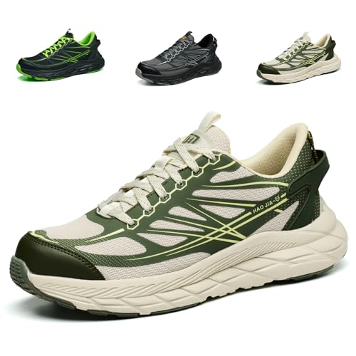 NBOFIEHY Sicherheitsschuhe Herren Leicht Bequem Arbeitsschuhe mit Stahlkappe Damen rutschfest Atmungsaktiv Schutzschuhe, Weiß, 41 EU von NBOFIEHY