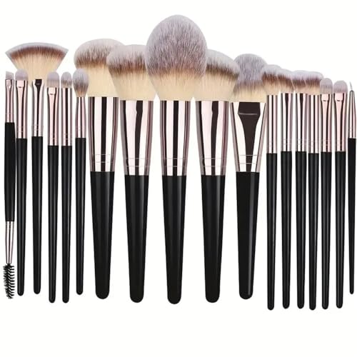 Make-up-Pinsel-Set, Kabuki-Pinsel, Puderpinsel, Lidschatten, Tupfpinsel, hochwertiges synthetisches Make-up-Pinsel-Set für Konturieren, Concealer, Foundation, Puder, Lidschatten, Pinsel (18 Stück, 2) Make-up-Pinsel-Set, Kabuki-Pinsel, Puderpinsel, Lidschatten, Tupfpinsel, hochwertiges synthetisches Make-up-Pinsel-Set für Konturieren, Concealer, Foundation, Puder, Lidschatten, Pinsel (18 Stück, 2) von NBPALSSTIA
