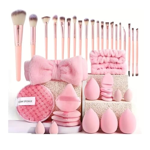 Make-up-Pinsel-Set aus Kunststoff, Kabuki-Pinsel, Puderpinsel, Lidschatten, Tupfpinsel, hochwertiges synthetisches Make-up-Pinsel-Set für Konturierung, Concealer, Foundation, Puder, Lidschatten von NBPALSSTIA