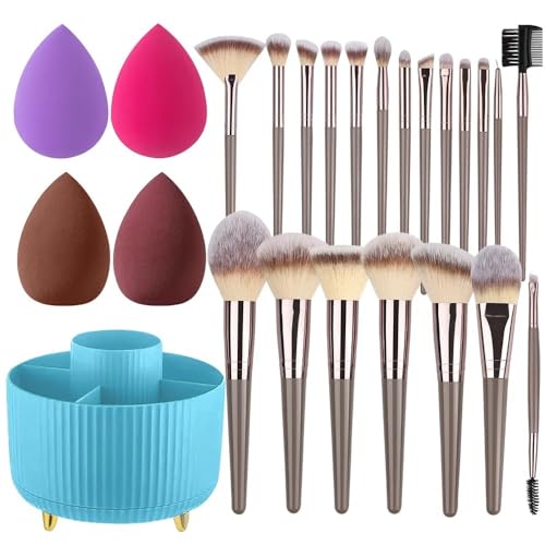 Make-up-Pinsel-Set aus Wollfaser, Kabuki-Pinsel, Puderpinsel, Lidschatten, Tupfpinsel, hochwertiges synthetisches Make-up-Pinsel-Set für Konturierung, Concealer, Foundation, Puder, Lidschatten, Pinsel Make-up-Pinsel-Set aus Wollfaser, Kabuki-Pinsel, Puderpinsel, Lidschatten, Tupfpinsel, hochwertiges synthetisches Make-up-Pinsel-Set für Konturierung, Concealer, Foundation, Puder, Lidschatten, Pinsel von NBPALSSTIA