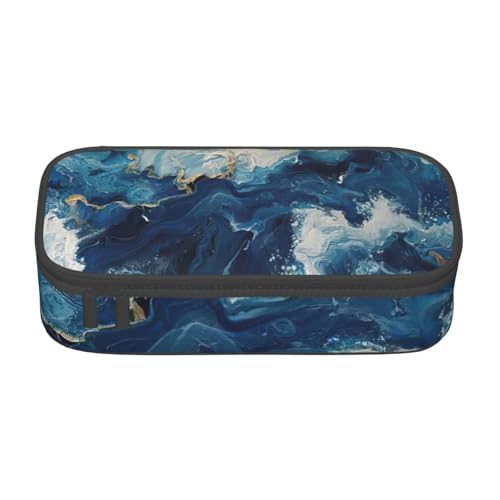 NBRIEU WITHIN THE TIDES Federmäppchen, großes Fassungsvermögen, Schreibwaren-Organizer mit mehreren Fächern, Schwarz, Einheitsgröße, Schwarz , Talla única, Bedruckt von NBRIEU