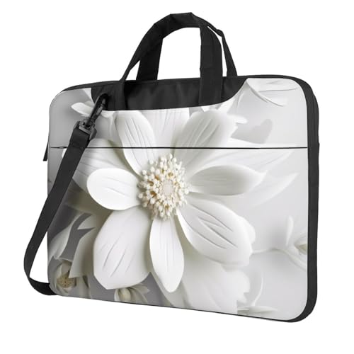 NBSKSDLK Laptoptasche mit Blumenmuster, 33 cm (13 Zoll), Computer-Aktentasche, Geschenke für Männer und Frauen, 360 Grad schützende Laptop-Umhängetasche von NBSKSDLK