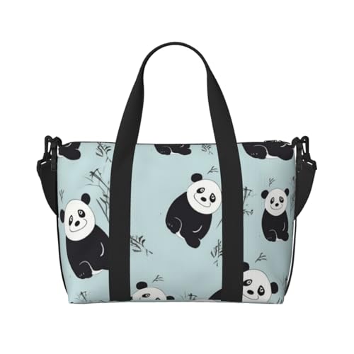 Reisetasche für Damen, große Schultertasche, Wochenendtasche, Sport-Turnbeutel für Herren, Handgepäcktasche, Cartoon-Pandabär-Gepäcktasche für Reiseutensilien Reisetasche für Damen, große Schultertasche, Wochenendtasche, Sport-Turnbeutel für Herren, Handgepäcktasche, Cartoon-Pandabär-Gepäcktasche für Reiseutensilien von NBSKSDLK