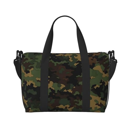 Reisetasche für Damen, große Schultertasche, Wochenendtasche, Sporttasche für Herren, Handgepäcktasche, Camouflage-Muster, Gepäcktasche für Reiseutensilien Reisetasche für Damen, große Schultertasche, Wochenendtasche, Sporttasche für Herren, Handgepäcktasche, Camouflage-Muster, Gepäcktasche für Reiseutensilien von NBSKSDLK