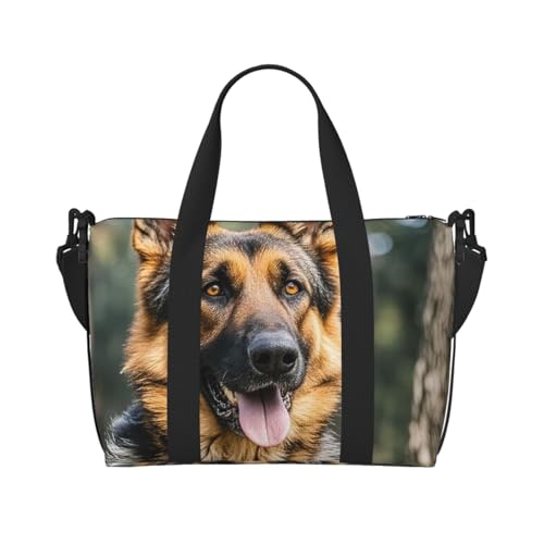 Reisetasche für Damen, große Schultertasche, Wochenendtasche, Sporttasche für Herren, Handgepäcktasche, Deutscher Schäferhund, Gepäcktasche für Reiseutensilien Reisetasche für Damen, große Schultertasche, Wochenendtasche, Sporttasche für Herren, Handgepäcktasche, Deutscher Schäferhund, Gepäcktasche für Reiseutensilien von NBSKSDLK
