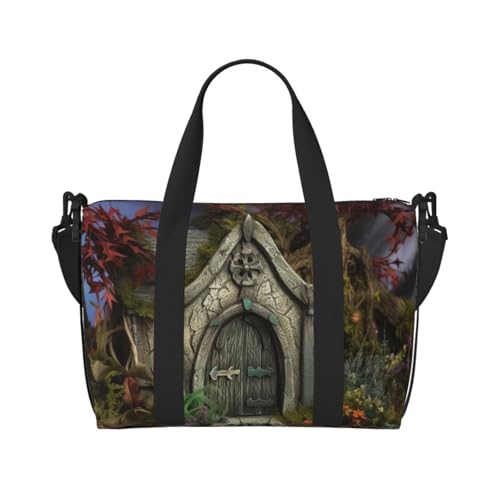 Reisetasche für Damen, große Schultertasche, Wochenendtasche, Sporttasche für Herren, Handgepäcktasche, Gothic-Feengarten, Gepäcktasche für Reiseutensilien Reisetasche für Damen, große Schultertasche, Wochenendtasche, Sporttasche für Herren, Handgepäcktasche, Gothic-Feengarten, Gepäcktasche für Reiseutensilien von NBSKSDLK