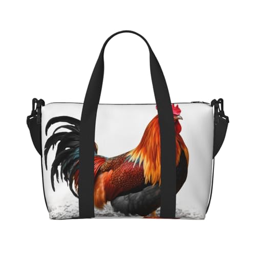 Reisetasche für Damen, große Schultertasche, Wochenendtasche, Sporttasche für Herren, Handgepäcktasche, Huhn, Hahn von NBSKSDLK