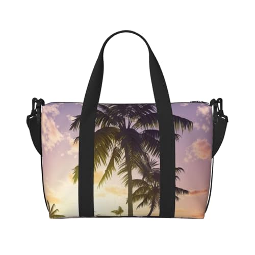 Reisetasche für Damen, große Schultertasche, Wochenendtasche, Sporttasche für Herren, Handgepäcktasche, Sommerpalme, Gepäcktasche für Reisen Reisetasche für Damen, große Schultertasche, Wochenendtasche, Sporttasche für Herren, Handgepäcktasche, Sommerpalme, Gepäcktasche für Reisen von NBSKSDLK