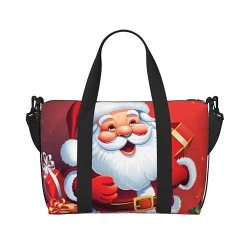 Reisetasche für Damen, große Schultertasche, Wochenendtasche, Sporttasche für Herren, Handgepäcktasche, Weihnachtsmann, Weihnachtsgeschenk, Gepäcktasche für Reiseutensilien Reisetasche für Damen, große Schultertasche, Wochenendtasche, Sporttasche für Herren, Handgepäcktasche, Weihnachtsmann, Weihnachtsgeschenk, Gepäcktasche für Reiseutensilien von NBSKSDLK