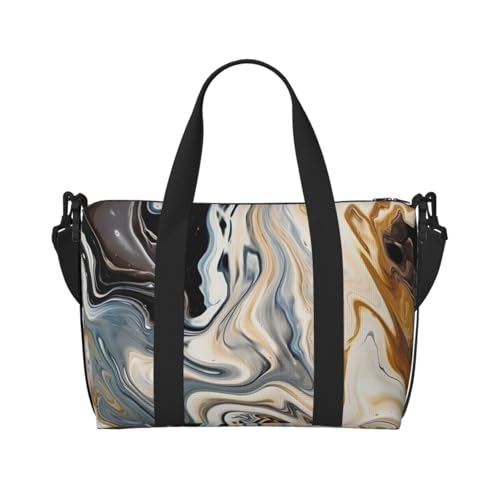 Reisetasche für Damen, große Schultertasche, Wochenendtasche, Sporttasche für Herren, Handgepäcktasche, abstrakte Marmor-Tinte, Gepäcktasche für Reiseutensilien Reisetasche für Damen, große Schultertasche, Wochenendtasche, Sporttasche für Herren, Handgepäcktasche, abstrakte Marmor-Tinte, Gepäcktasche für Reiseutensilien von NBSKSDLK