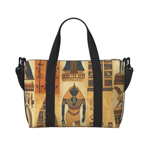 Reisetasche für Damen, große Schultertasche, Wochenendtasche, Sporttasche für Herren, Handgepäcktasche, altes Ägypten, Stammes-Serie, Gepäcktasche für Reiseutensilien von NBSKSDLK
