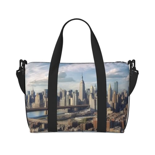 Reisetasche für Damen, große Schultertasche, Wochenendtasche, Sporttasche für Herren, Tragetasche, New York City Gepäcktasche für Reiseutensilien Reisetasche für Damen, große Schultertasche, Wochenendtasche, Sporttasche für Herren, Tragetasche, New York City Gepäcktasche für Reiseutensilien von NBSKSDLK