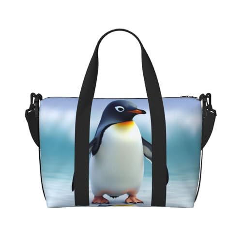 Reisetasche für Damen, große Schultertasche, Wochenendtasche, Sporttasche für Herren, Tragetasche, niedlicher Pinguin-Gepäck, für Reiseutensilien von NBSKSDLK