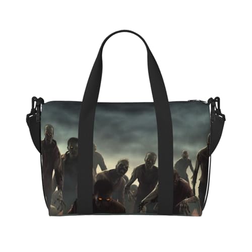 Reisetasche für Damen, große Schultertasche, Wochenendtasche, Übernachtungstasche, Sport-Turnbeutel für Herren, Tragetaschen, viele Zombie-Gepäcktaschen für Reiseutensilien von NBSKSDLK