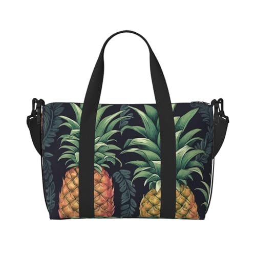 Reisetasche für Damen, große Schultertasche, Wochenendtasche, Übernachtungstasche, Sporttasche für Herren, Handgepäcktasche, Ananas-Gepäcktasche für Reiseutensilien Reisetasche für Damen, große Schultertasche, Wochenendtasche, Übernachtungstasche, Sporttasche für Herren, Handgepäcktasche, Ananas-Gepäcktasche für Reiseutensilien von NBSKSDLK